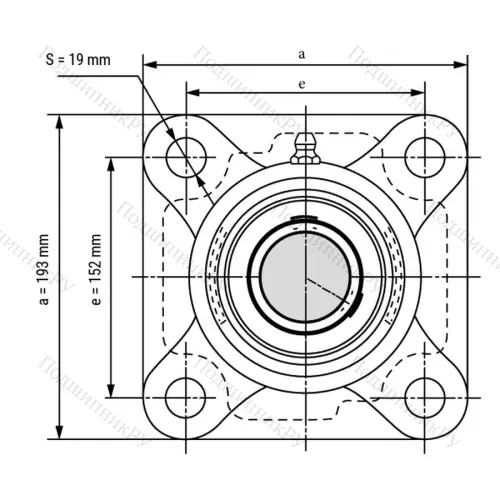 Подшипниковый узел SS-UCF 214 - Вал: 70 мм от производителя  LPZ