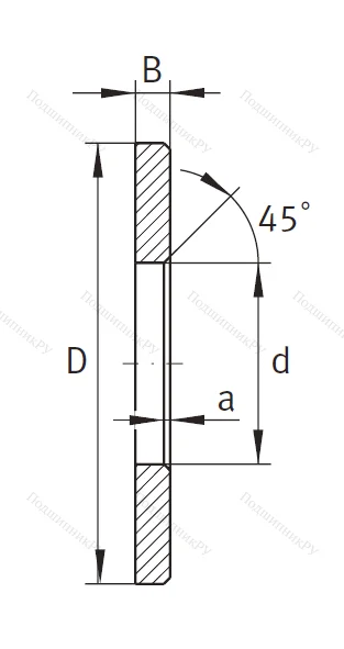 Игольчатый подшипник кольцо упорное