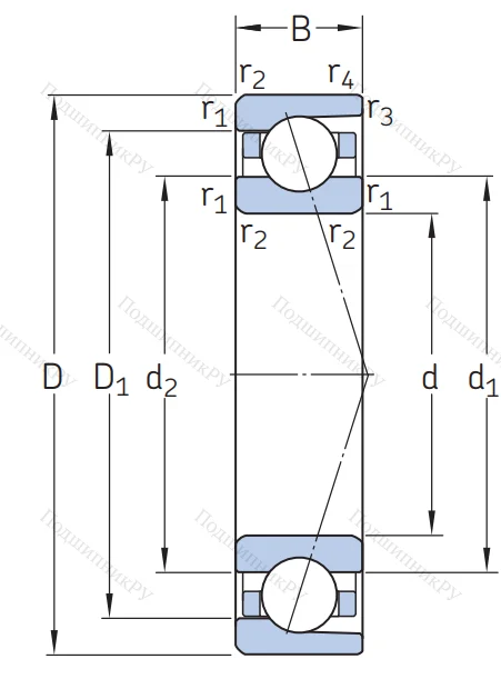 Сверхточный подшипник 7202 CDGA/HCP 4A
