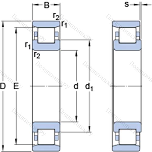 Однорядные цилиндрические роликоподшипники 316200 от производителя  SKF Однорядные цилиндрические роликоподшипники 316200 от производителя  SKF