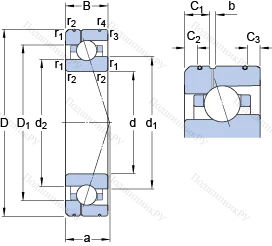 Подшипник 7006 ACE/HCP 4AL 1