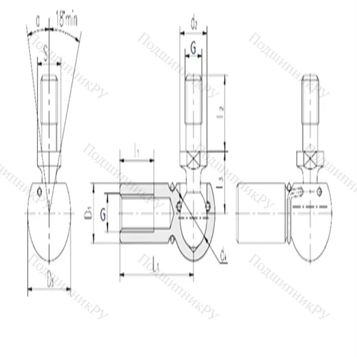Подшипник скольжения сферический SQG 10