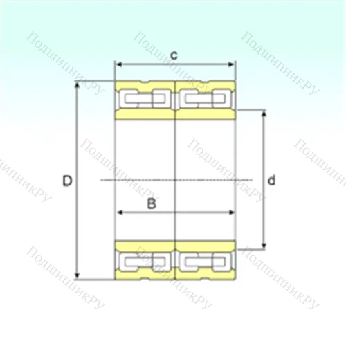 Подшипник роликовый радиальный FCD 106156570 от производителя  ISB