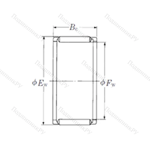 Подшипник игольчатый радиальный FWF-182412