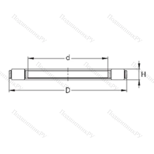 Подшипник роликовый упорный K 81122-MB