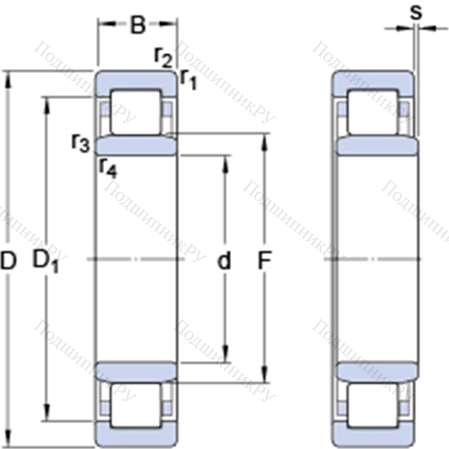 Однорядные цилиндрические роликоподшипники NU 2207 ECPH от производителя  SKF Однорядные цилиндрические роликоподшипники NU 2207 ECPH от производителя  SKF