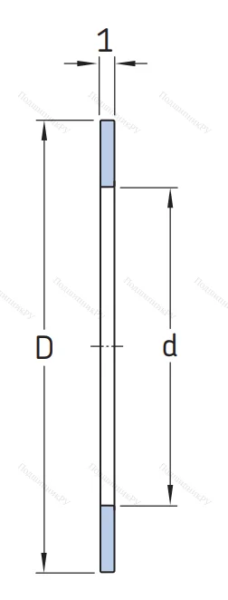Игольчатый подшипник упорное кольцо