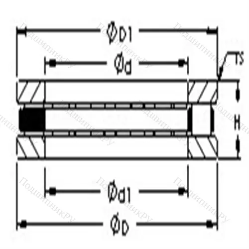 Подшипники роликовые упорные 81215 M от производителя  AST Подшипники роликовые упорные 81215 M от производителя  AST