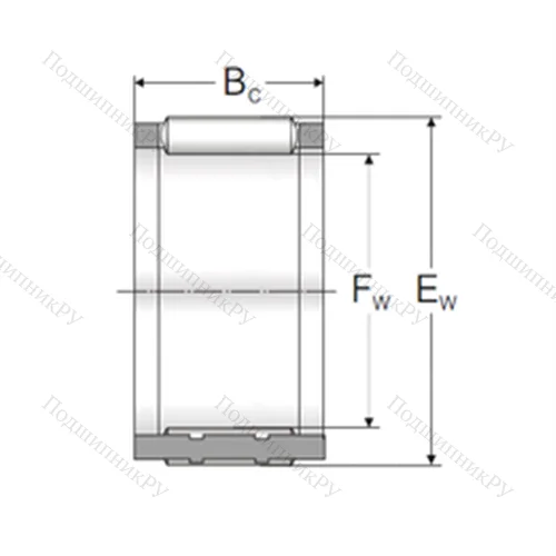 Подшипник игольчатый радиальный K 19,3x25,3x19,8TN