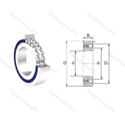 Подшипник шариковый радиальный самоцентрирующийся S 1206-2RS