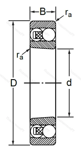 Двухрядный шариковый подшипник 1217 K в Волжском
