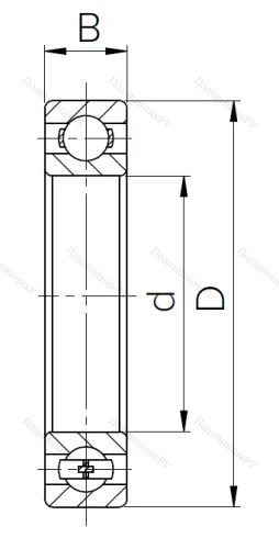 Шариковый однорядный подшипник 315 (6315) в Волжском
