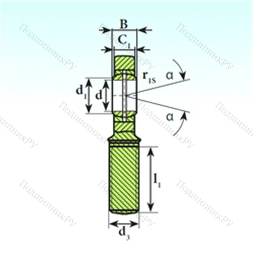 Подшипник скольжения сферический SA 35 ES 2RS