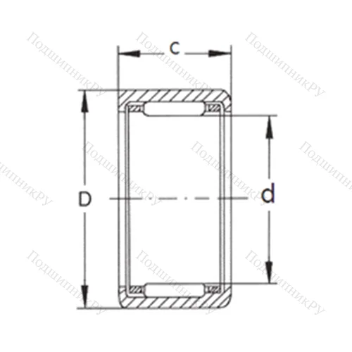 Подшипник игольчатый радиальный HK 2518