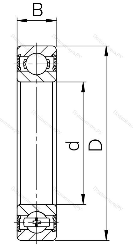 Шариковый однорядный подшипник 76-180306 (6306 2RSC 3V 2) в Волжском