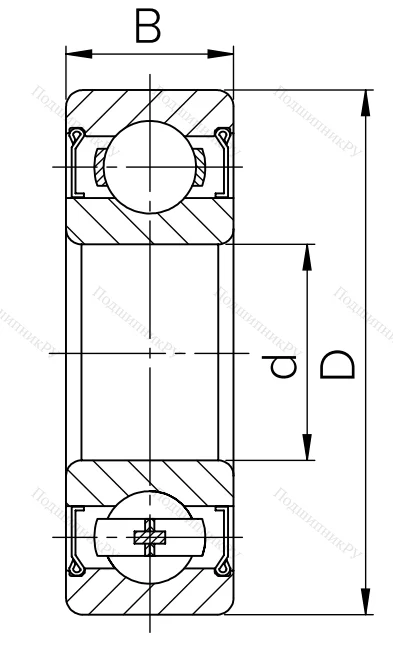 Шариковый однорядный подшипник 80314 (6314 ZZ) в Волжском