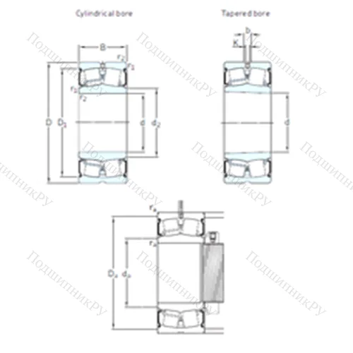 Подшипник роликовый радиальный самоцентрирующийся 24022-2CS 5/VT 143 от производителя  SKF