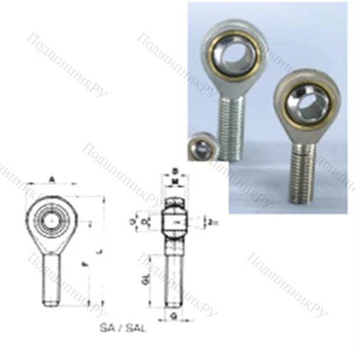 Подшипник скольжения сферический SA 06T/K от производителя  CRAFT