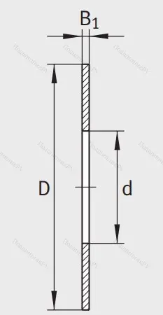 Игольчатый подшипник упорное кольцо