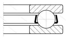 Подшипник 51115/P 4 размер 75x100x19 от производителя  SKF