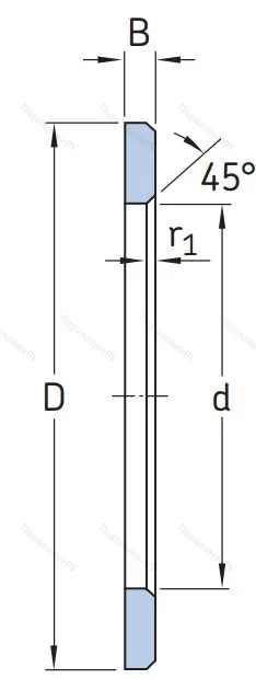 Игольчатый подшипник упорное кольцо