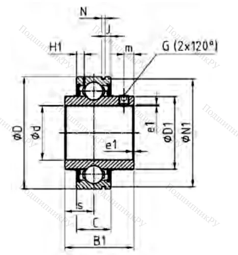 Корпусный подшипник CUC 205-16 в Волжском