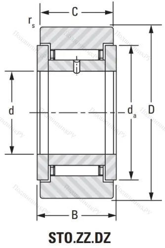 Подшипник STO 10 ZZ DZ от производителя  KOYO