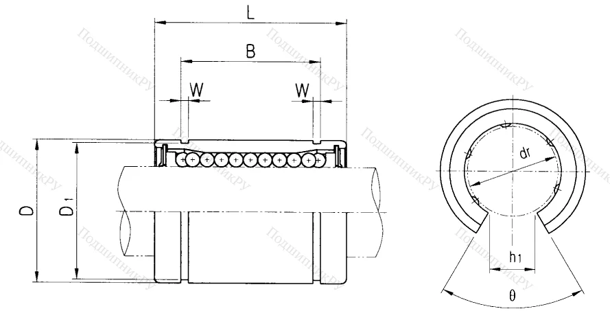 Подшипник LME 25 UU OP в Волжском