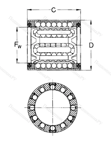 Подшипник LBBR 30-2LS в Волжском