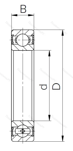 Шариковый однорядный подшипник 180211 (6211 2RS) в Волжском