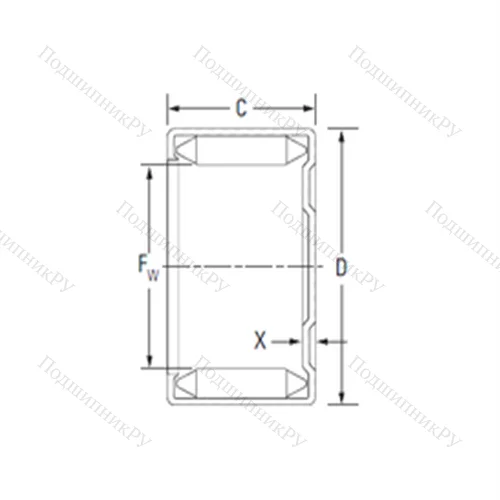 Подшипник игольчатый радиальный MH-22121