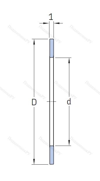 Игольчатый подшипник упорное кольцо