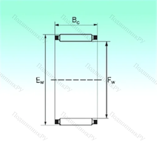 Подшипник игольчатый радиальный K 43x48x27 от производителя  NBS