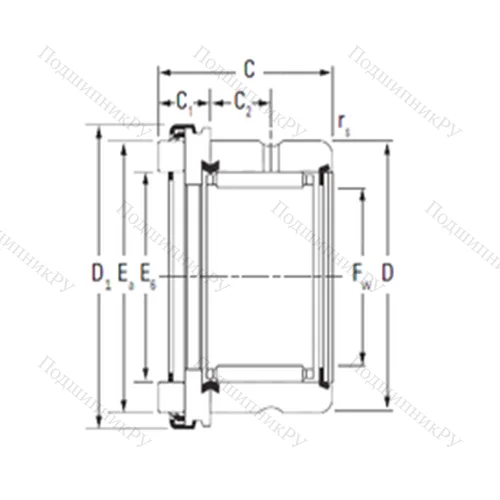 Подшипник комбинированный RAX 570