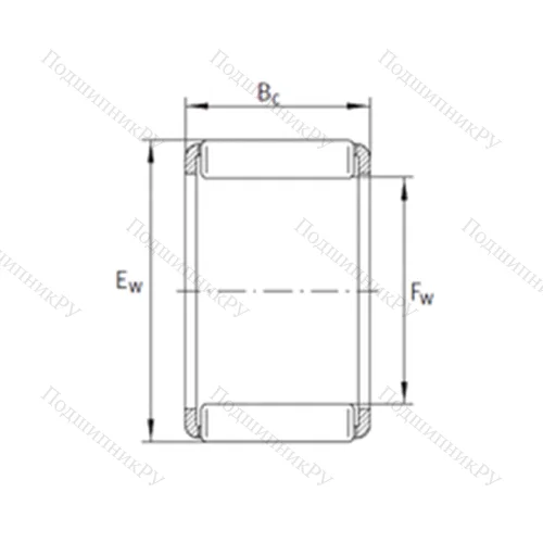 Подшипник игольчатый радиальный KZK 22x29x16