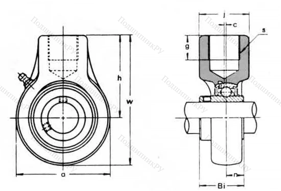 Подшипниковый корпус ECH 210 ASAHI