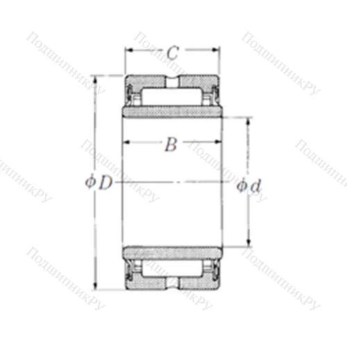 Подшипник игольчатый радиальный NA 4915TT