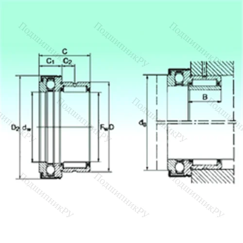 Подшипник комбинированный NKX 60 Z
