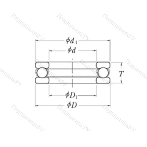 Подшипник шариковый упорный MT 1 от производителя  RHP