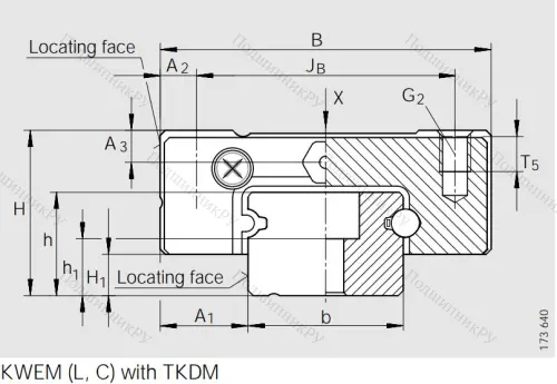 Направляющий рельс TKDM 15 G 2/B-220-10/10 в Волжском
