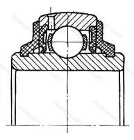 Модификация подшипника 890208С17 размер 40x80x21/39