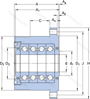 Подшипник FBSA 206 A/QBC