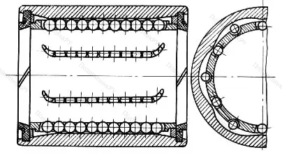 Подшипник  510805 размер 25x40x58 от производителя  ГПЗ-12 Подшипник  510805 размер 25x40x58 от производителя  ГПЗ-12