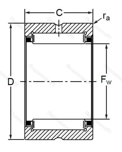 Подшипник RNA 4900 (NA 4900 без внутреннего кольца) в Волжском
