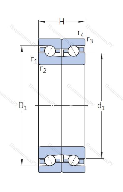 Сверхточный подшипник BTM 90 ATN 9/DBA VQ 496