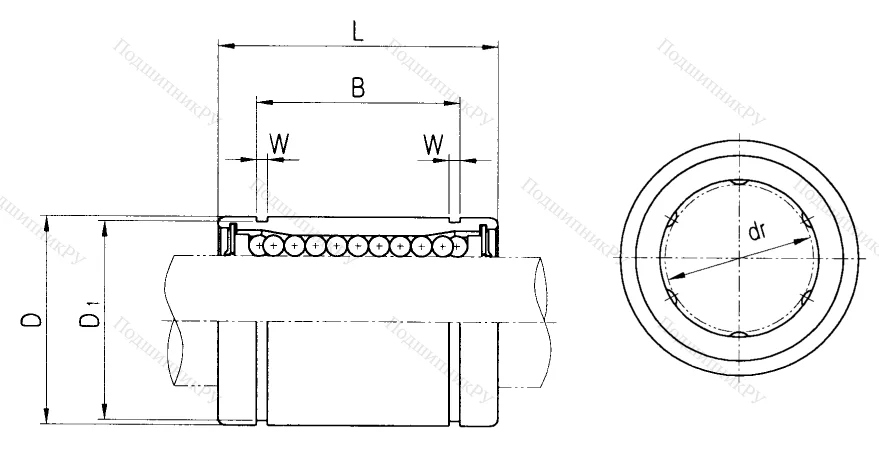 Подшипник LME 16 UU. KB 1636 UU в Волжском
