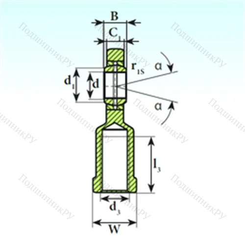 Подшипник скольжения сферический SI 20 ES от производителя  ISB