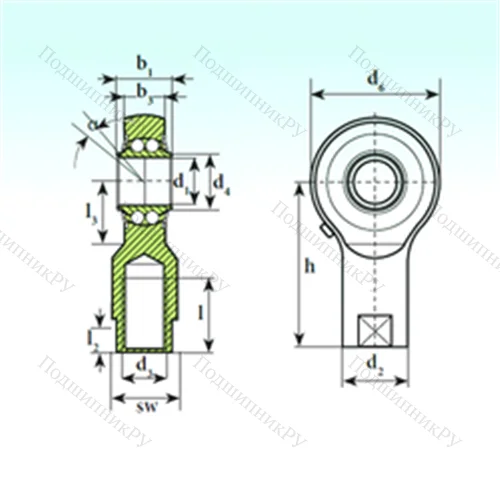 Подшипник шариковый радиальный самоцентрирующийся TSF 20 BB-E