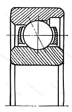 Подшипник  6015 (E 15) размер 15x35x8 от производителя  SKF