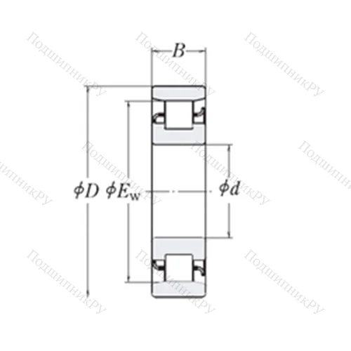 Подшипник роликовый радиальный XLRJ 4.1/4